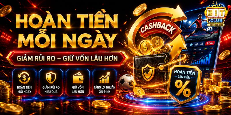 Khuyến Mãi HITCLUB Cơ chế hoàn tiền mỗi ngày