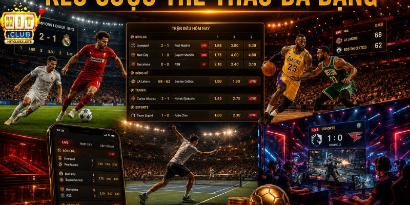 Thể thao HITCLUB - Kèo cược đa dạng và cập nhật liên tục